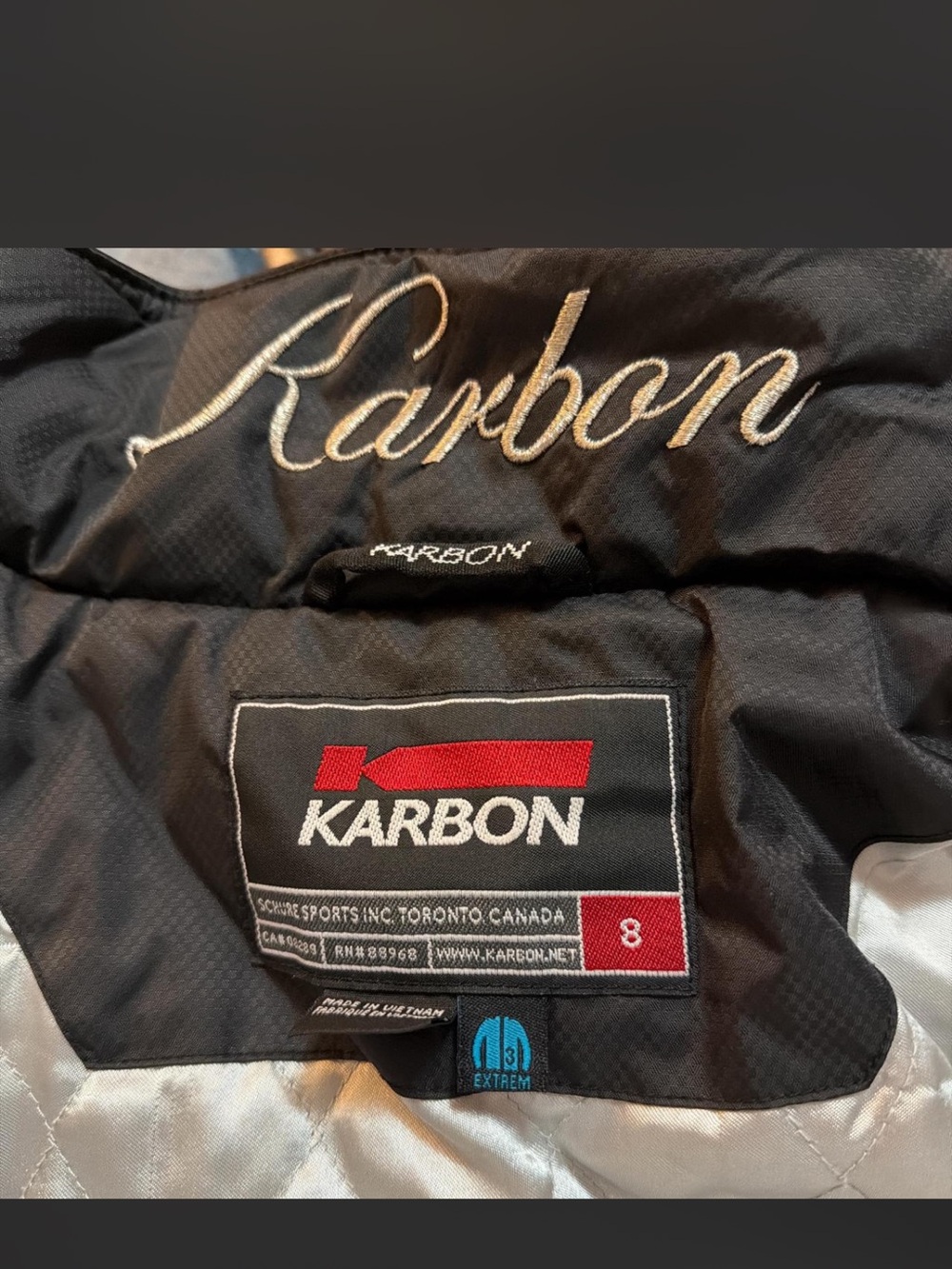 Karbon Women's Black Ski Jacket - Insulated Snow Jacket